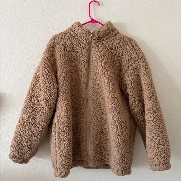 Nine West Jackets & Blazers - Nine West Tan Sherpa Jacket